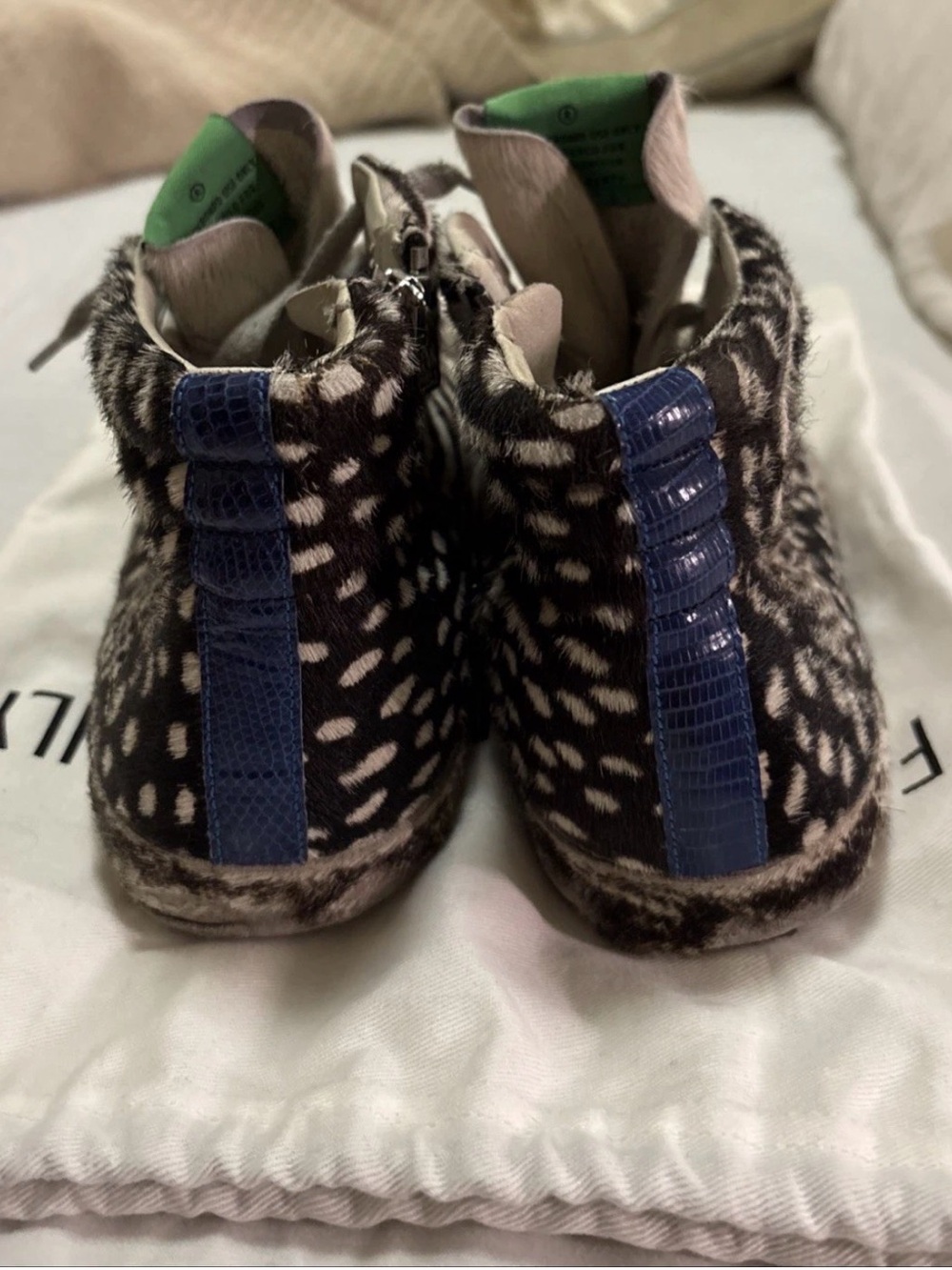 Golden Goose Slide Pony Hair Animal Print Sneakers EU 43 US 10  Limited Edition - Picture 4 of 6